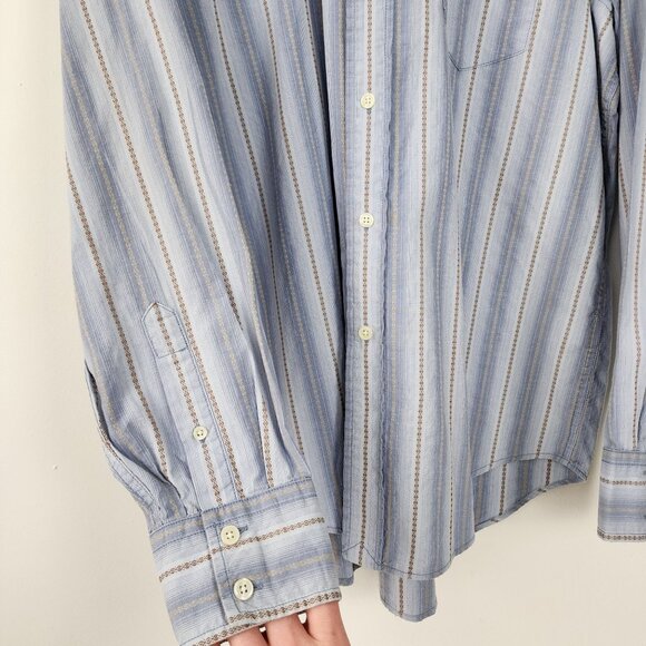 Vintage Lucky Brand Mens L Dungarees America Western Casual Collard Button Up - Picture 5 of 13